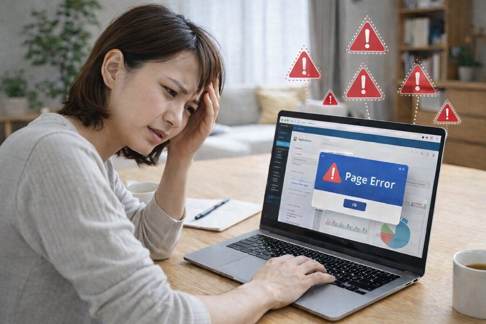 WordPressでつまずくイメージ写真